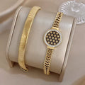 Vintage Gold-Tone Pendant Bracelet